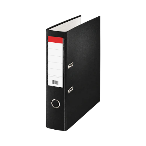 Classeur à levier A4 75 mm pour 500 feuilles noir