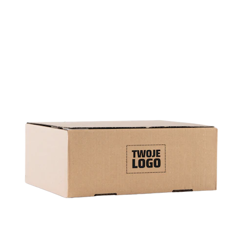 B4 Pudełko z automatycznym dnem 26.1×35×14cm z logo