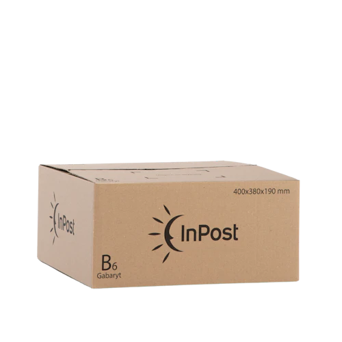 B6 Pudełko klapowe 38×40×19cm Logo InPost