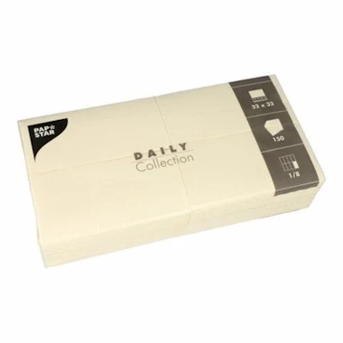 Napkins, 2 layers, 32x32, beige