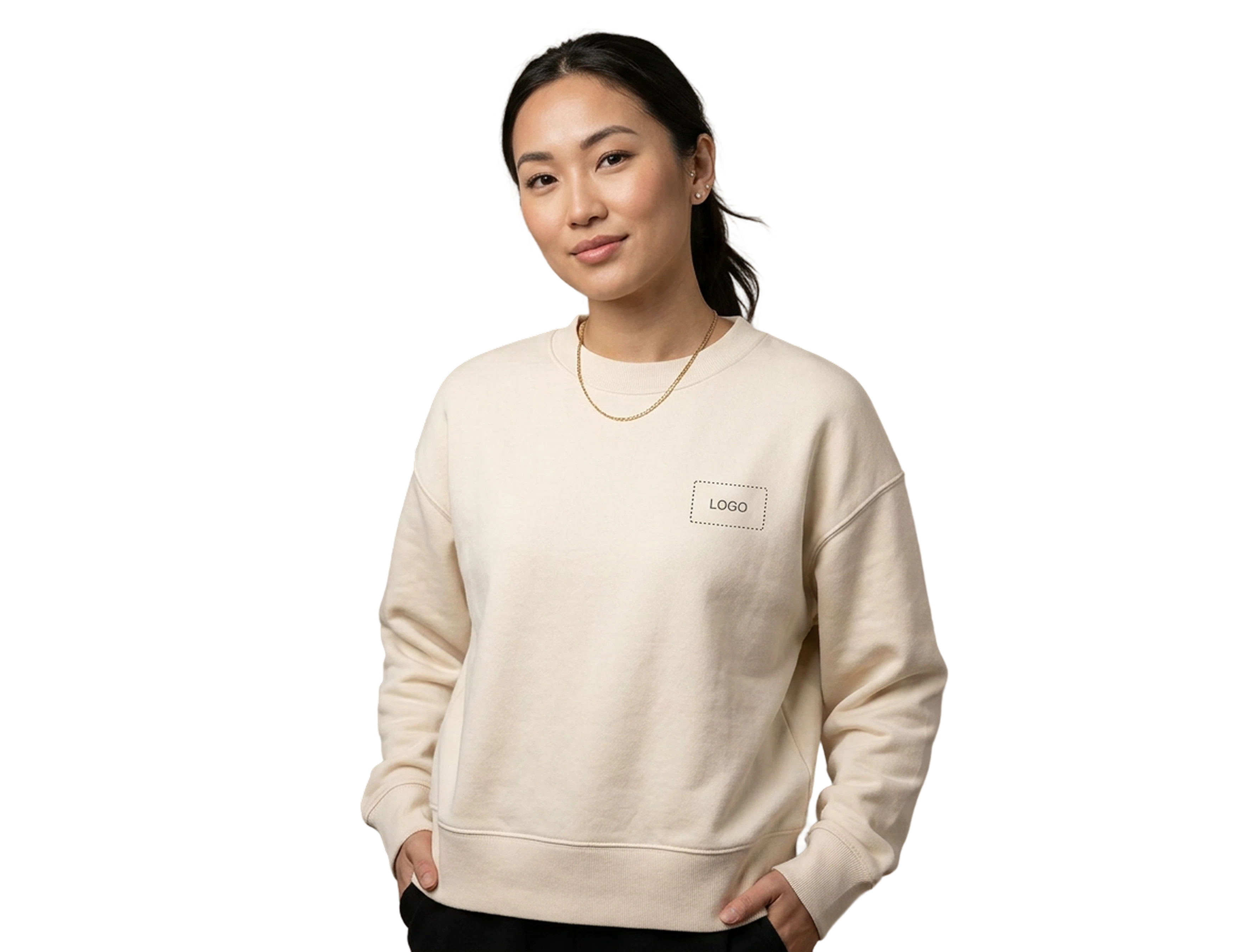 Custom Unisex Oversized Organic Cotton Sweatshirt