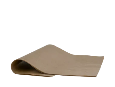 Hojas de papel estucado marrón con lámina de PE 33×33 cm 35g