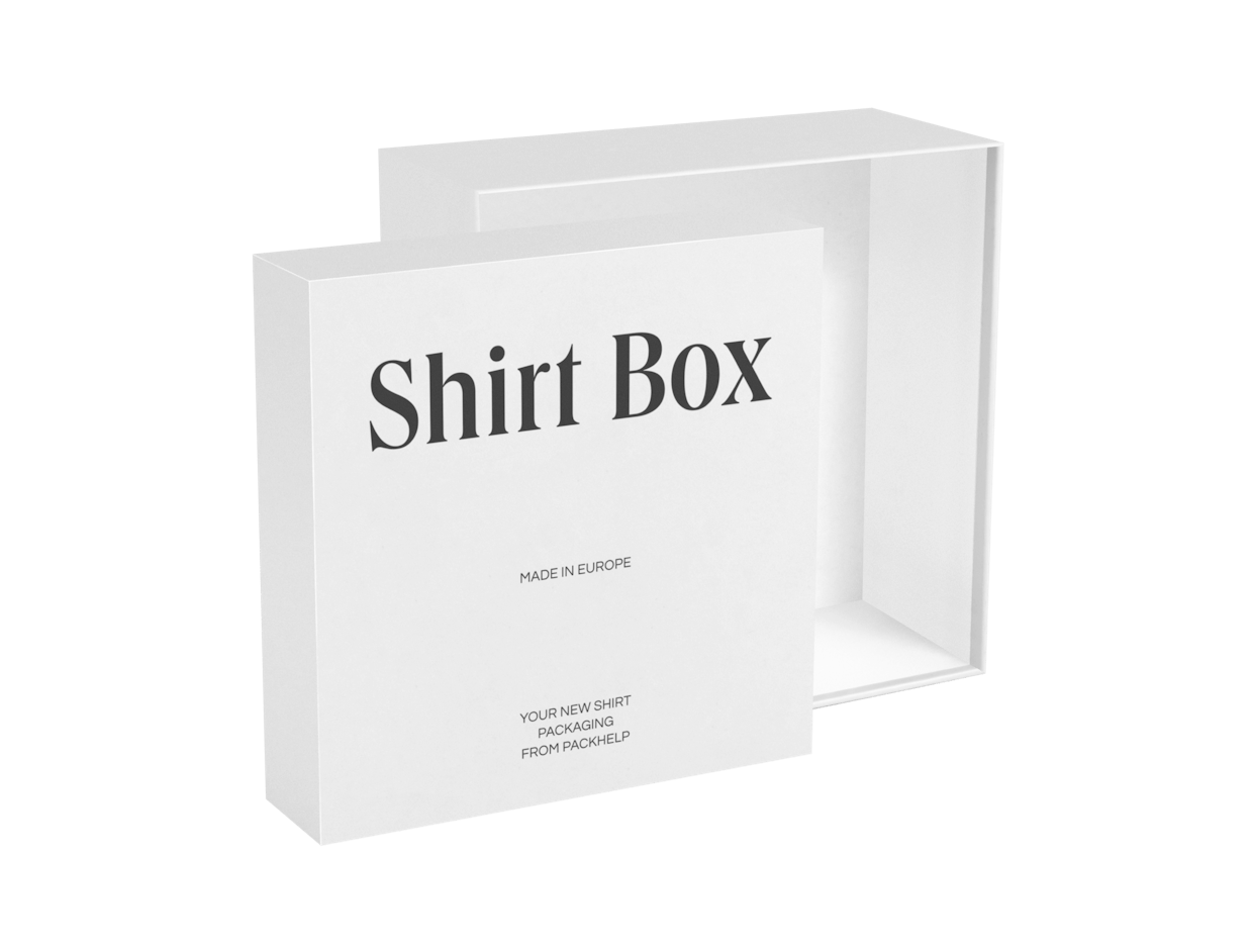Boîte pour chemise rigide avec couvercle personnalisable