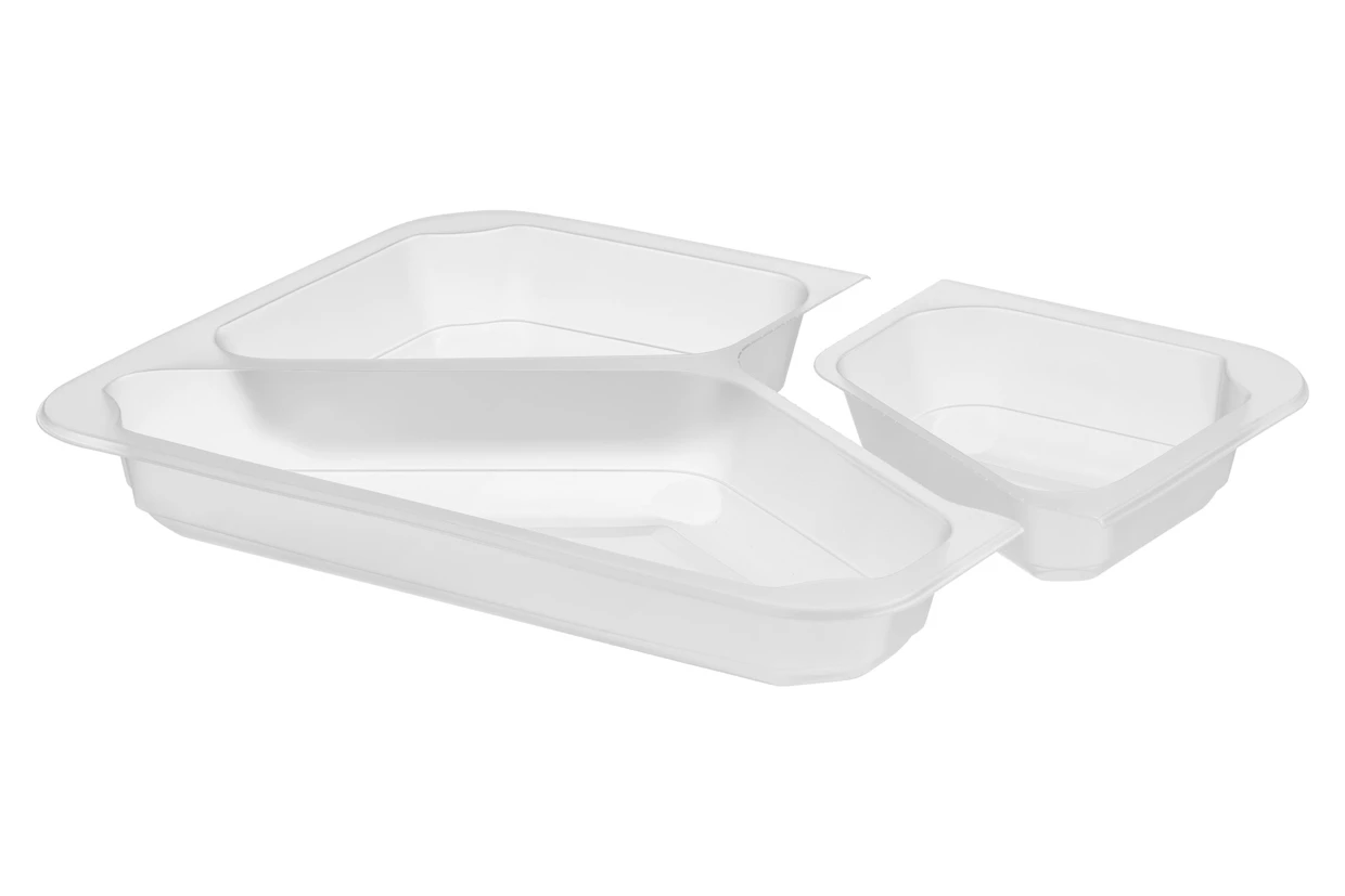 3-geteilte Lunchbox 227×178×30 mm PP 1