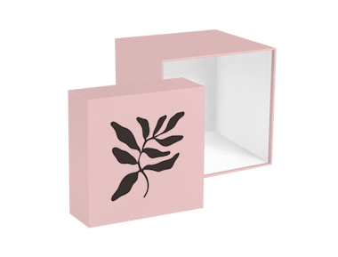 Caja de dos piezas para flores