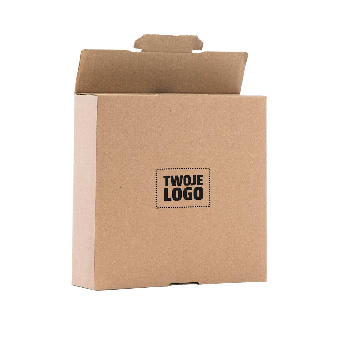 A1 Pudełko klapowe 20×20×5cm z logo