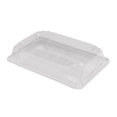 Sushi-Box PET 21,7×13,6×4,5 cm + Deckel