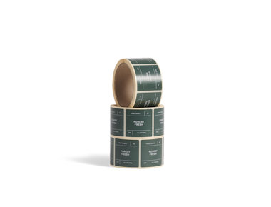 Custom Square Labels on Roll