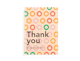 Tarjeta preimpresa en color "Thank You"