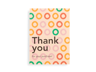Pre-Printed Colour Thank You Cards
