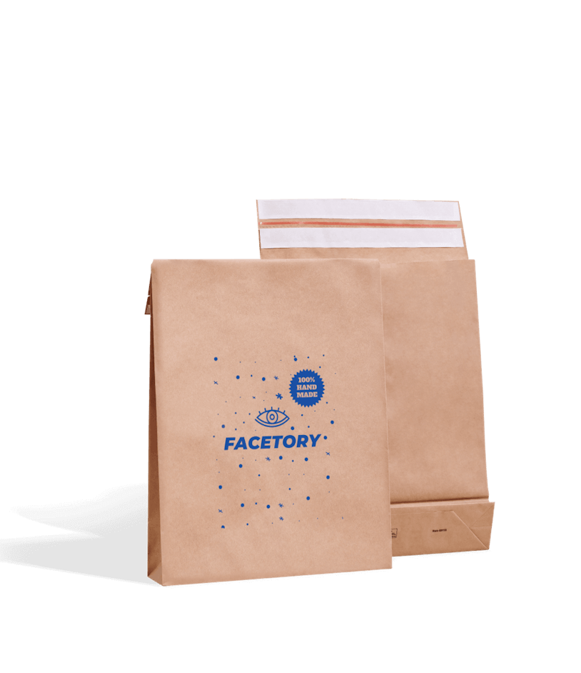 bolsa kraft extensible