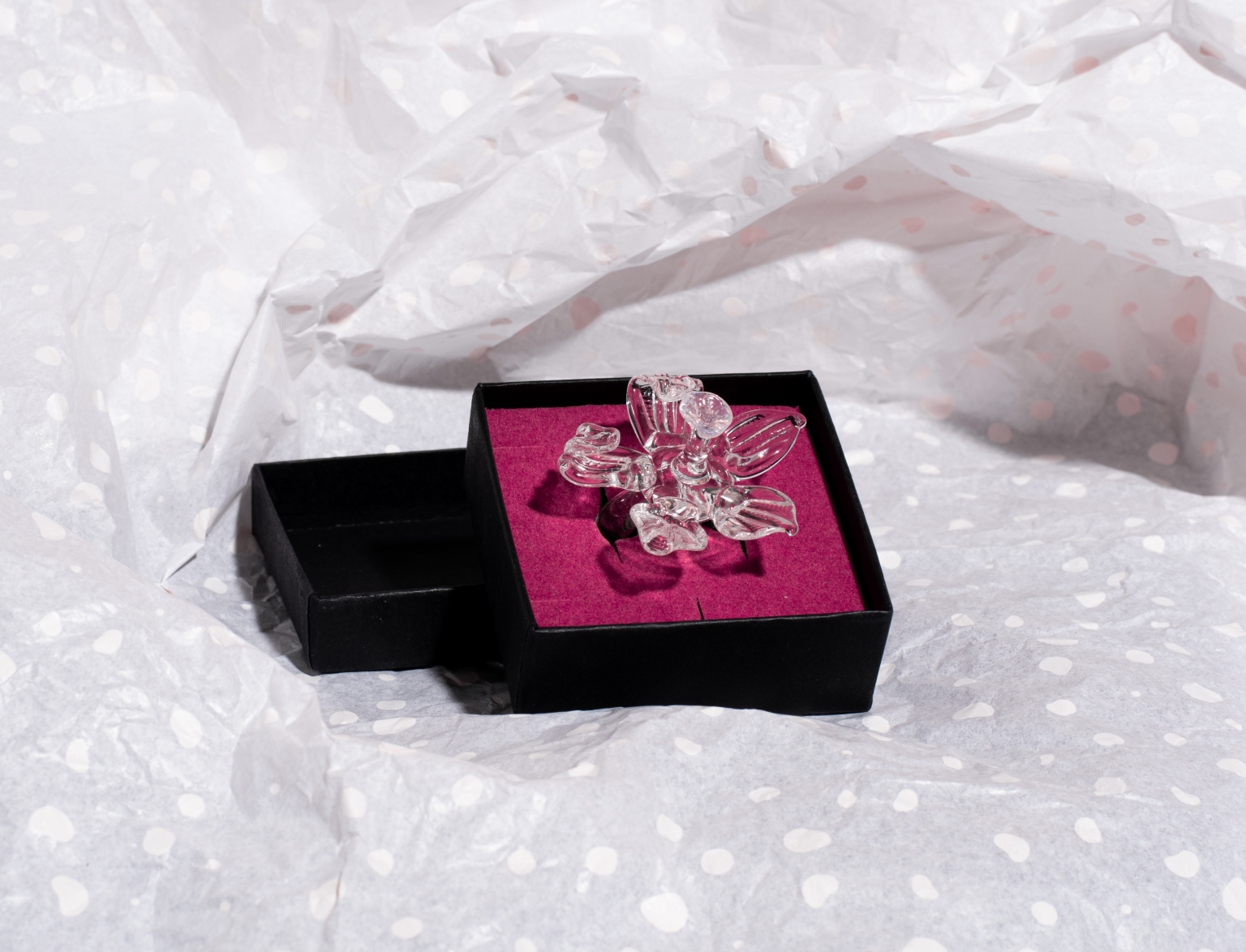 Jewellery Box with Custom Ribbon, Tissue & Bag