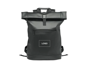 Zaino porta laptop rolltop 15" con fondo rinforzato personalizzato