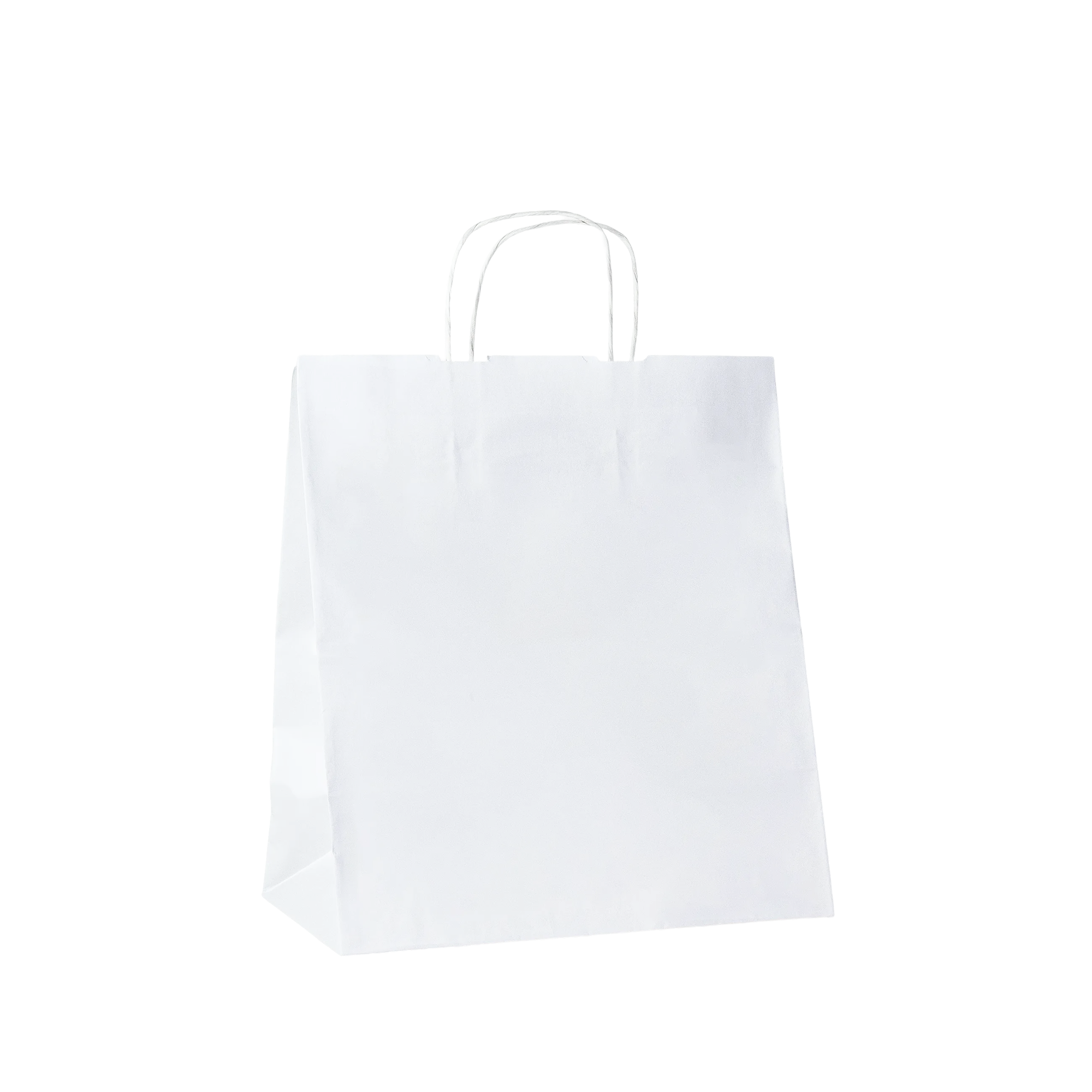 B82 Torba papierowa z uchwytem - biała | Oficjalny Sklep InPost InStore