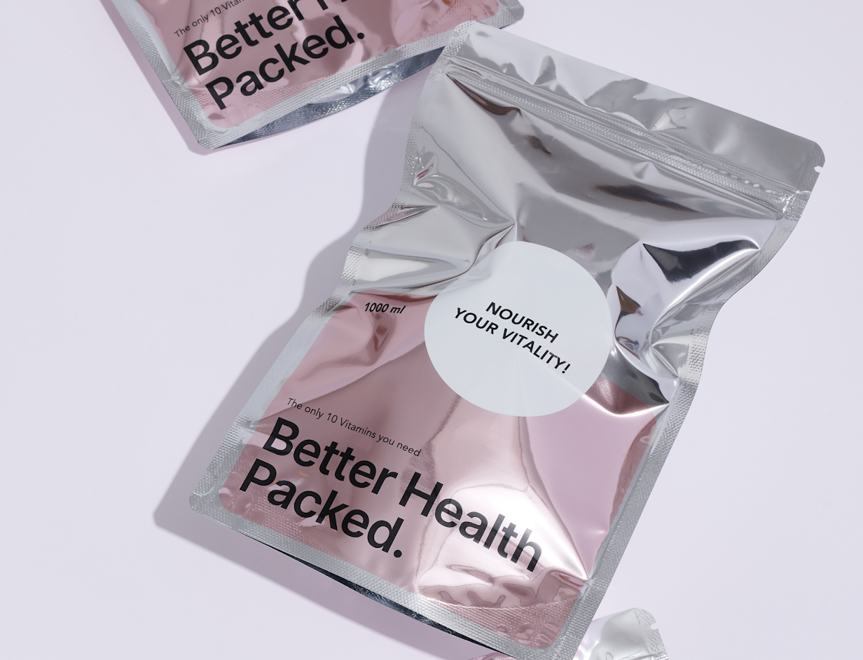 Doypack en plastique non recyclable personnalisé 3