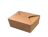 Paper box, brown 1150/1400 ml, 16.5x13x6.5 cm
 1