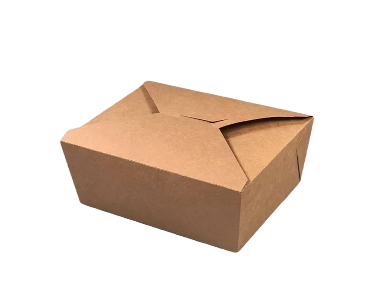 Paper box, brown 1150/1400 ml, 16.5x13x6.5 cm
 1