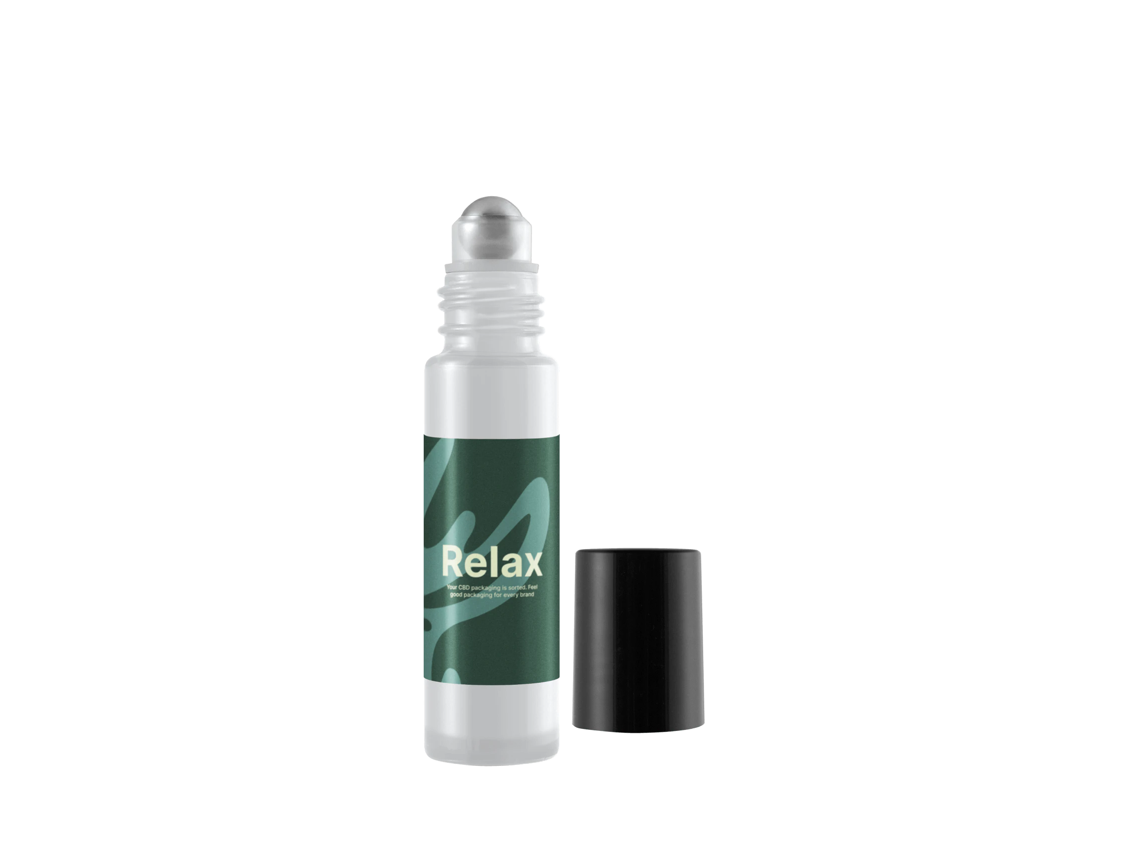 Bedruckte 10ml Roll-on-Glasflasche mit bedrucktem Etikett