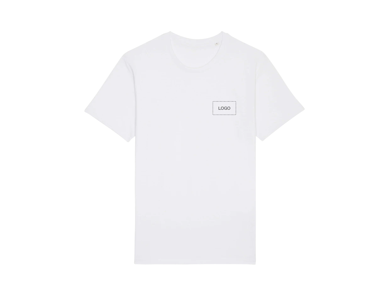 Individuelles Unisex leichtes T-Shirt aus Bio-Baumwolle 1