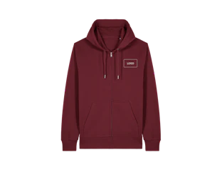 Individueller Unisex Hoodie aus Bio-Baumwolle im Washed-Look