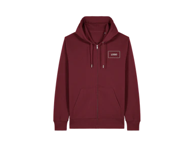 Individueller Unisex Hoodie aus Bio-Baumwolle im Washed-Look