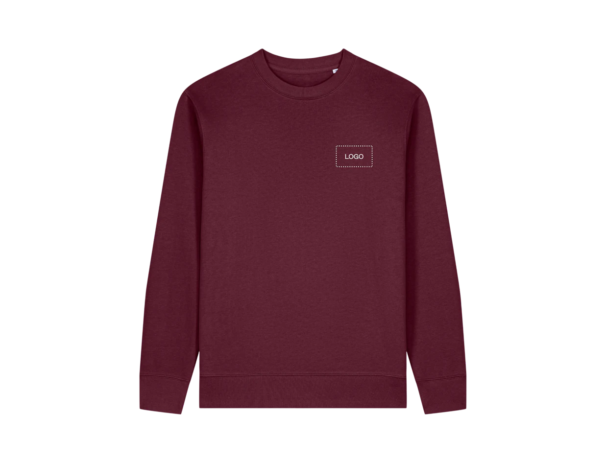 Custom Unisex Organic Cotton Sweatshirt 1