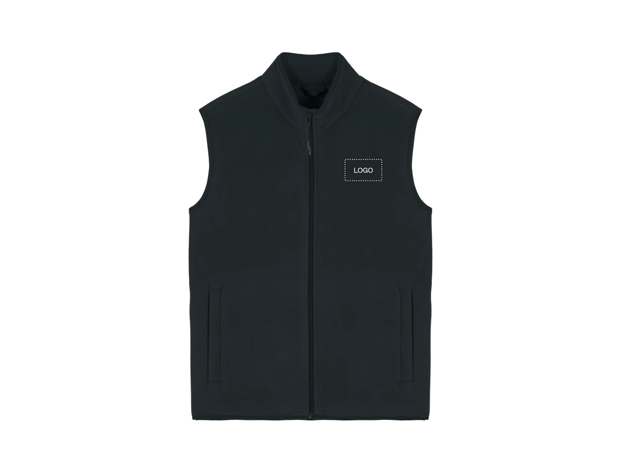 Custom Men Polar Fleece Vest 1