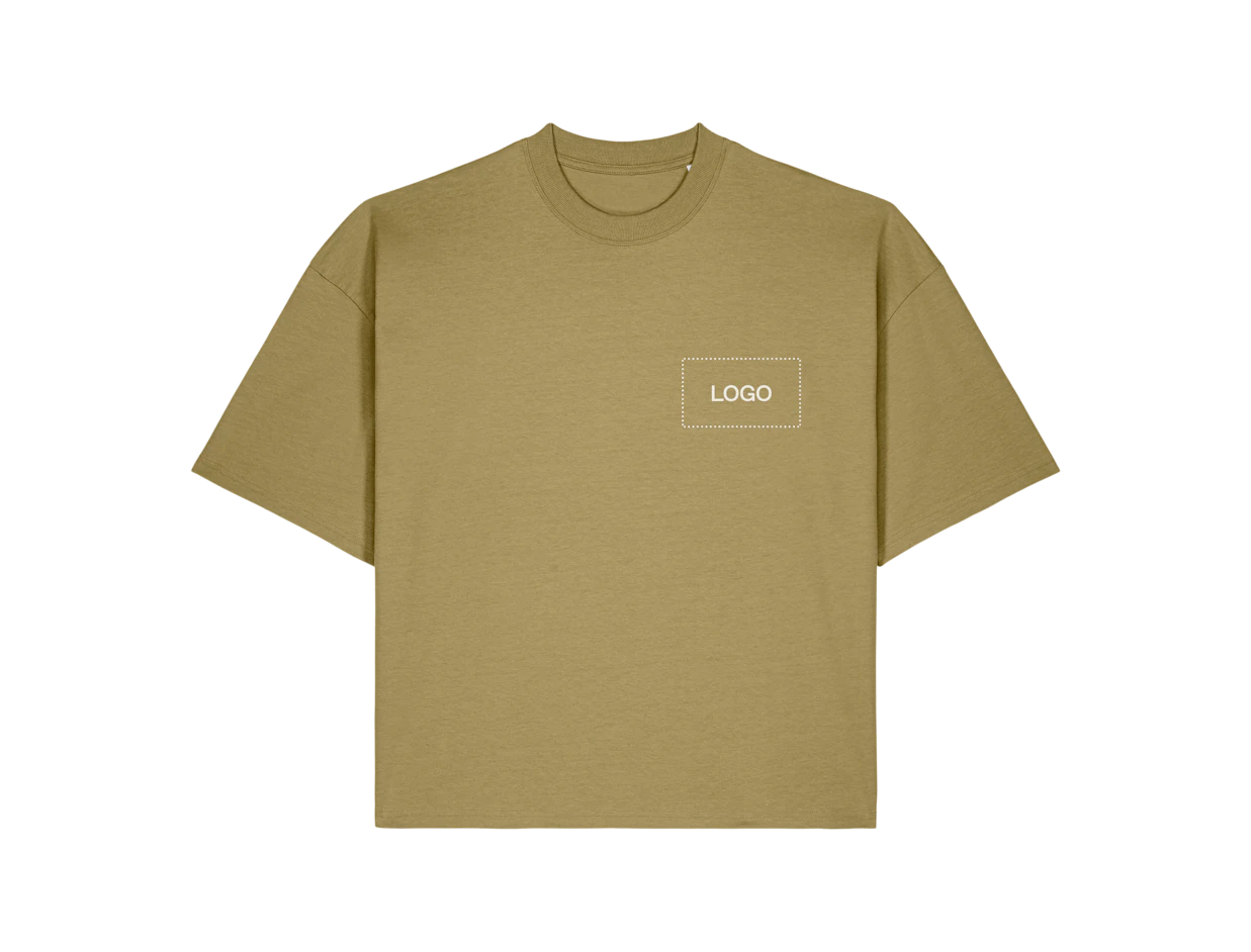 T-shirt unisexe en coton biologique de poids moyen personnalisé 1