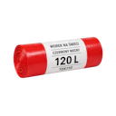 Sacchi per rifiuti 120 l 70 x 110 cm rossi resistenti (25 pz)