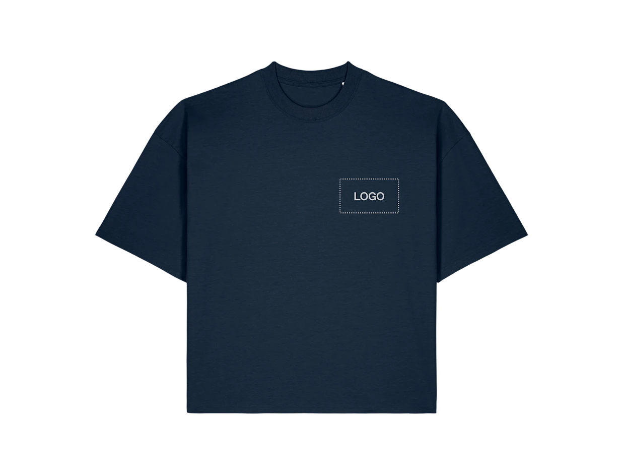 T-shirt unisexe en coton biologique de poids moyen personnalisé 1