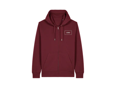 Sweats à capuche unisexe en coton biologique effet délavé personnalisé