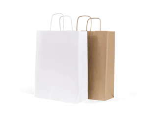 Sac en papier personnalisé pour emballer des objets publicitaires