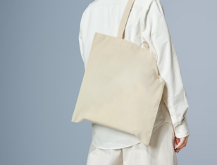 Unbedruckte Baumwolltasche