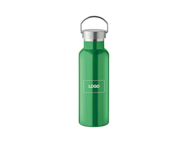 Bouteille double paroi en acier inoxydable recyclé 500ml personnalisée