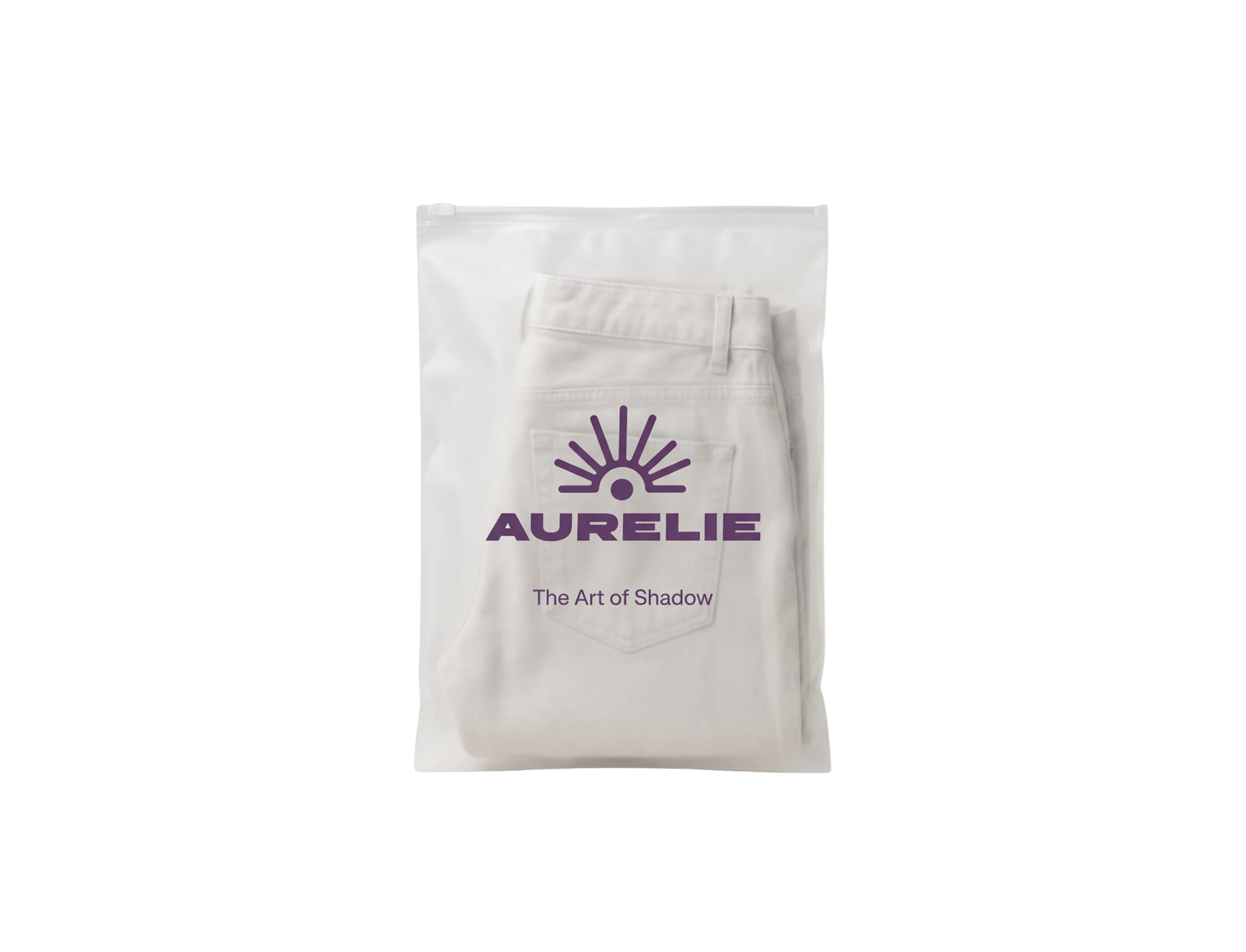 Custom Pants Frosted Ziplock Bag