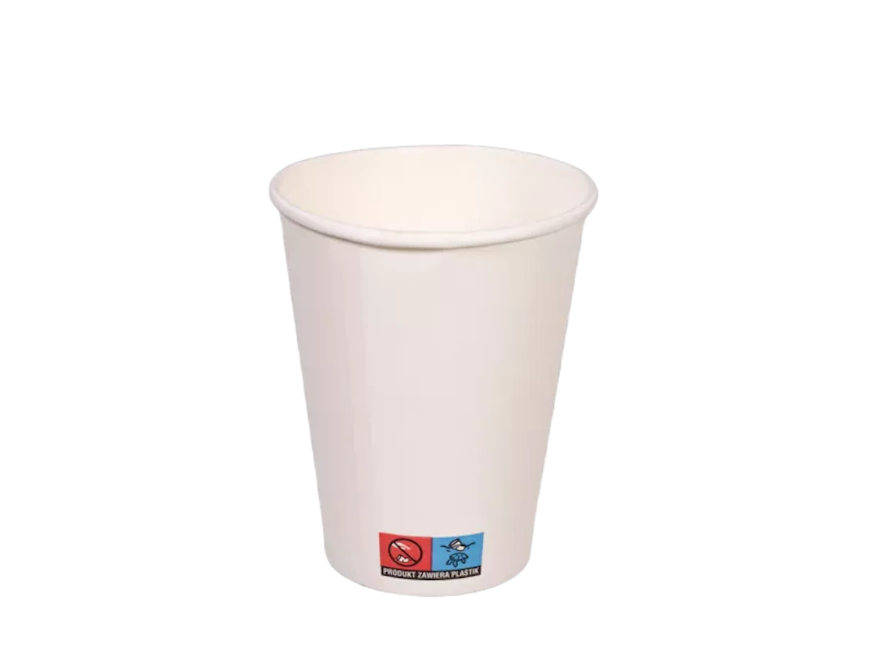 Paper cup, 1-layer, white, 400 ml 1