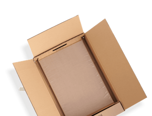 Shipping Box with Stretch Film