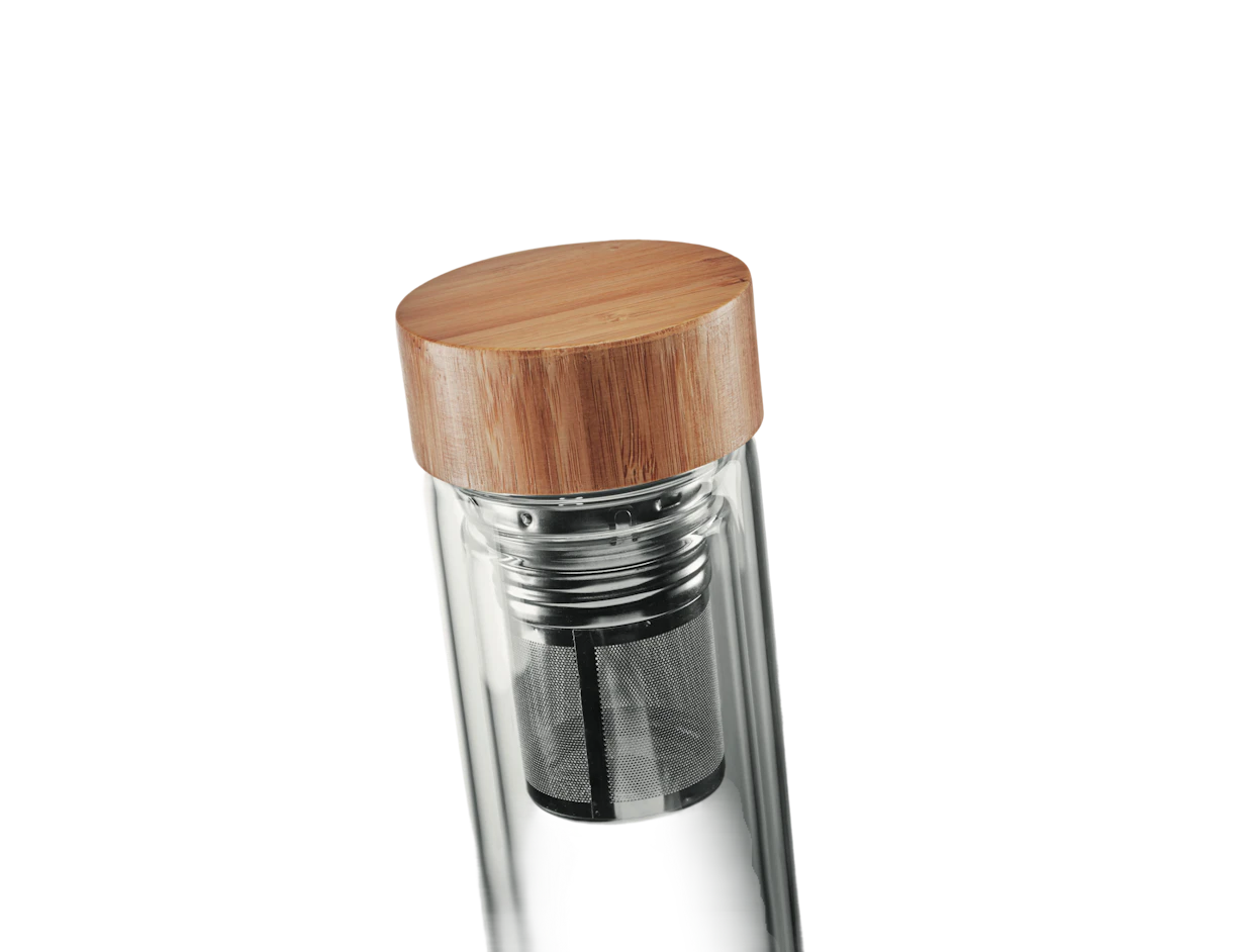 Individuelle doppelwandige Glasflasche 400 ml 4