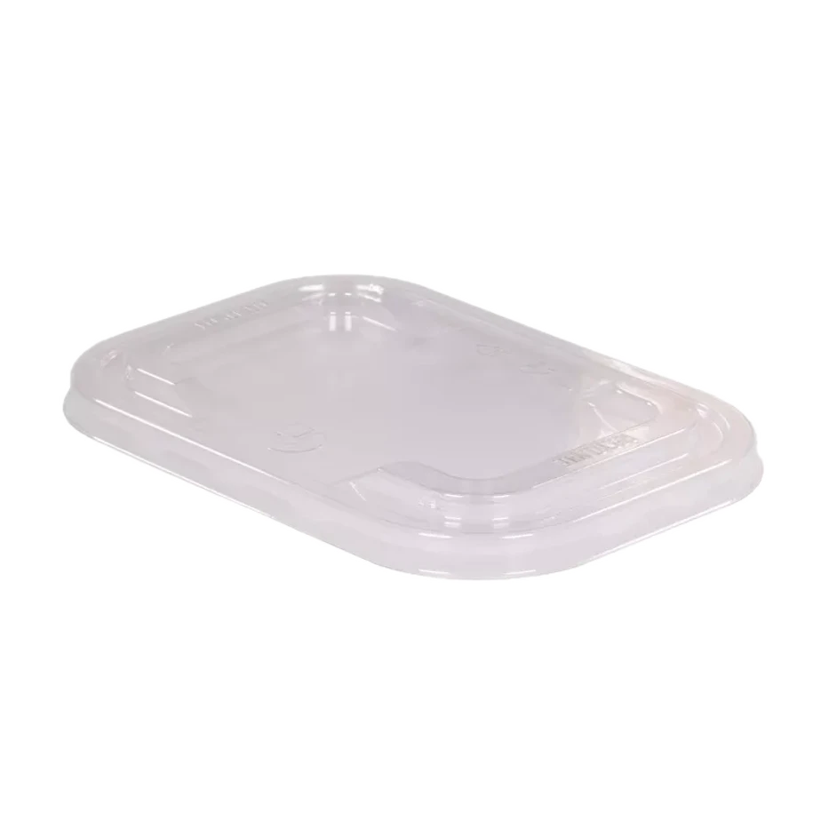 Plastic lid for rectangular salad containers 500/800/1000 ml, transparent, 170x120 mm 1
