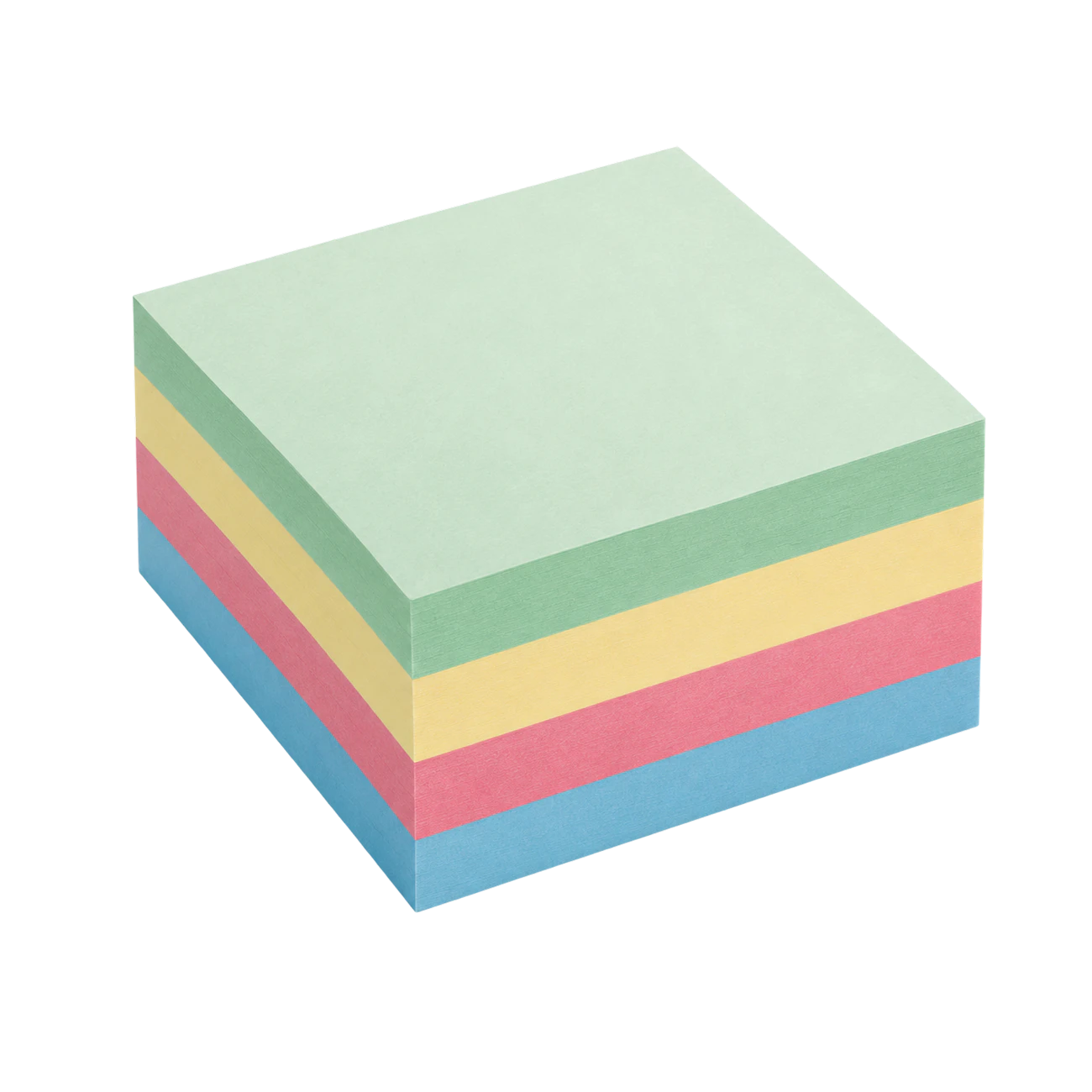 Glued Memo Cube assorted colours 8.5 x 8.5 cm 350 sheets