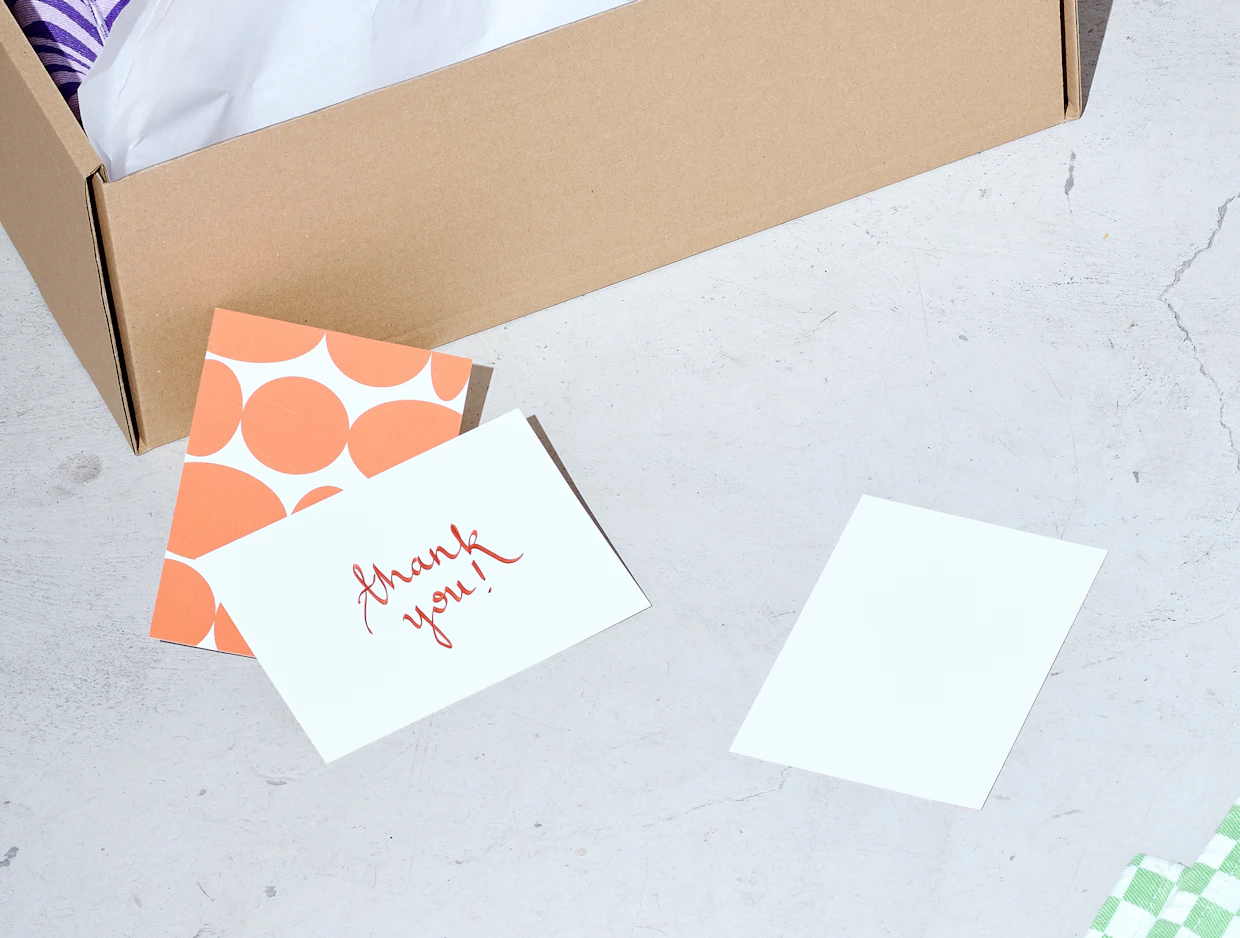Biglietto personalizzato "Thank You" per articoli promozionali 6