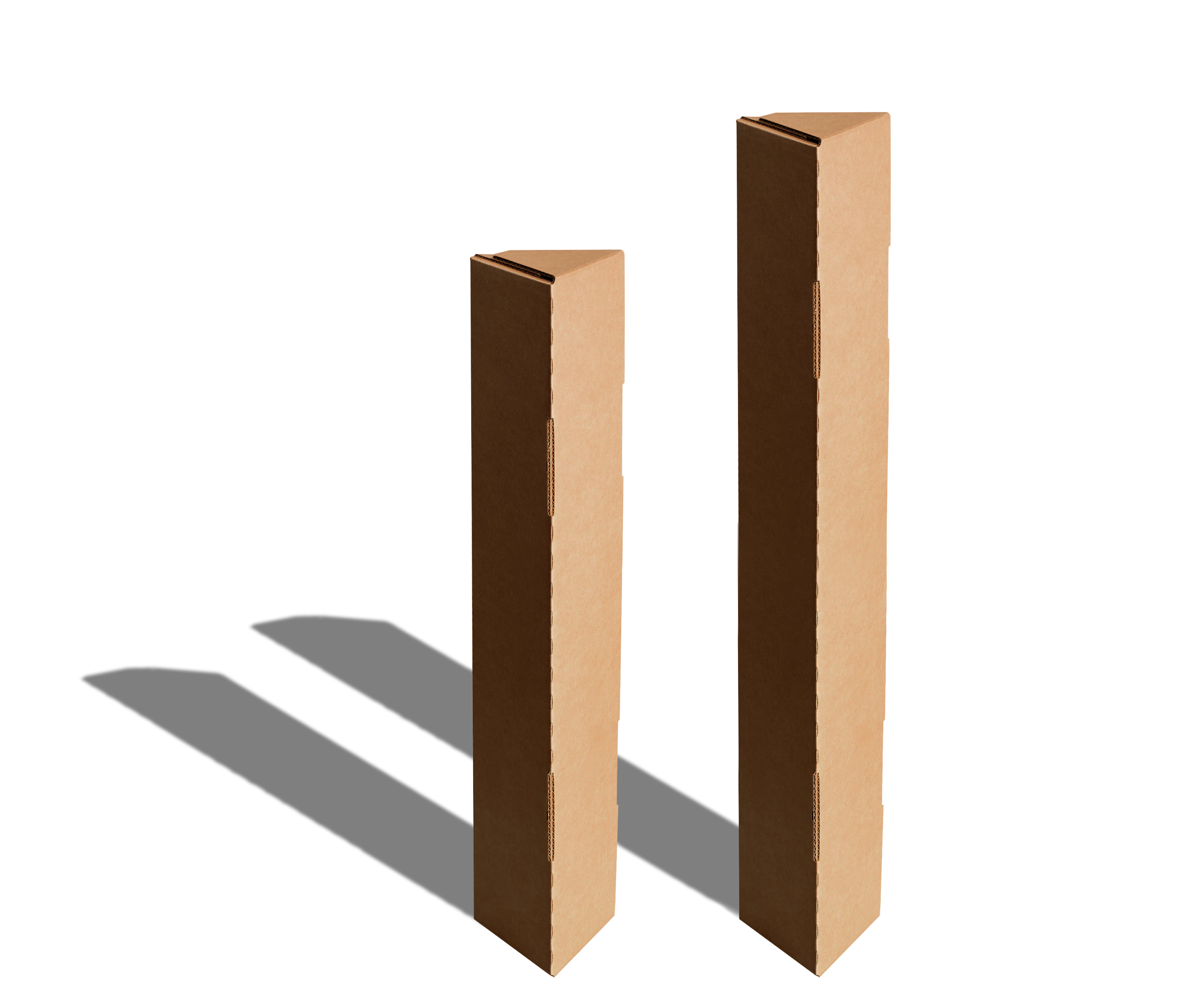 Tubo triangular de cartón genérico