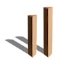 Plain Cardboard Triangle Tube