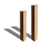 Tubo triangolare in cartone generico