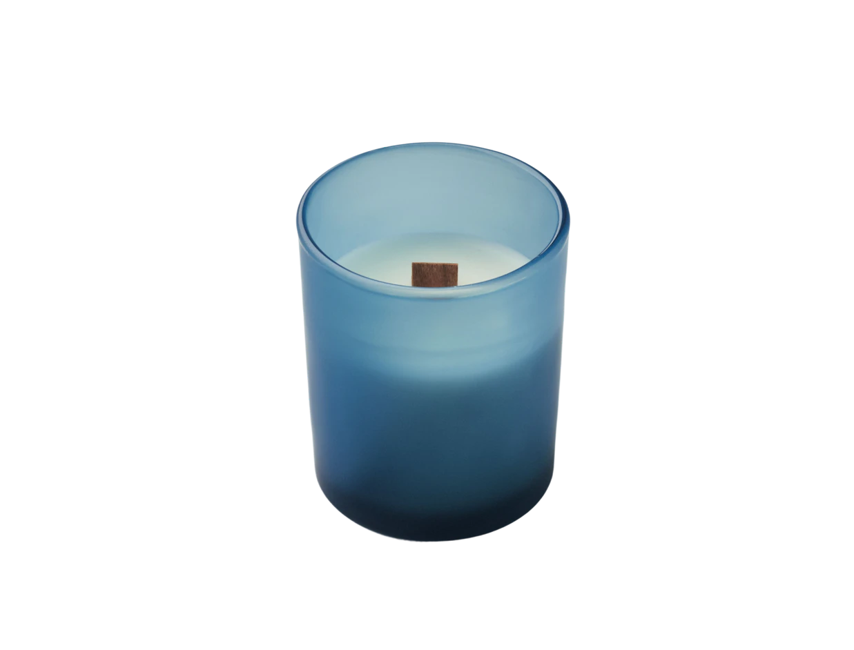 Individuelle Kerze aus pflanzlichem Wachs mit Holzdocht 80 g 6