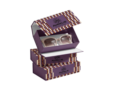 Personalizowane ekonomiczne pudełko magnetyczne na okulary