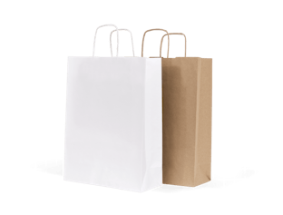 Plain Apparel Paper Bag with Handle