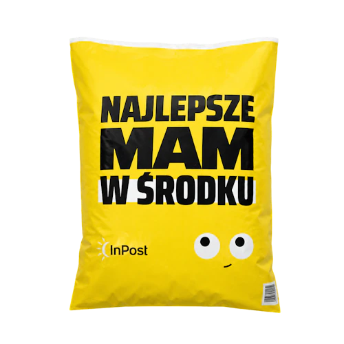 Zestaw 3 - Foliopak duży z logo InPost (45 × 60 × 0,1 cm) 500 szt.