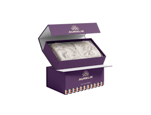 Caja rígida económica con cierre magnético personalizable para lencería