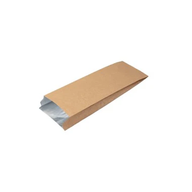Torebka z powłoką aluminiową, brąowa, 100x40x310